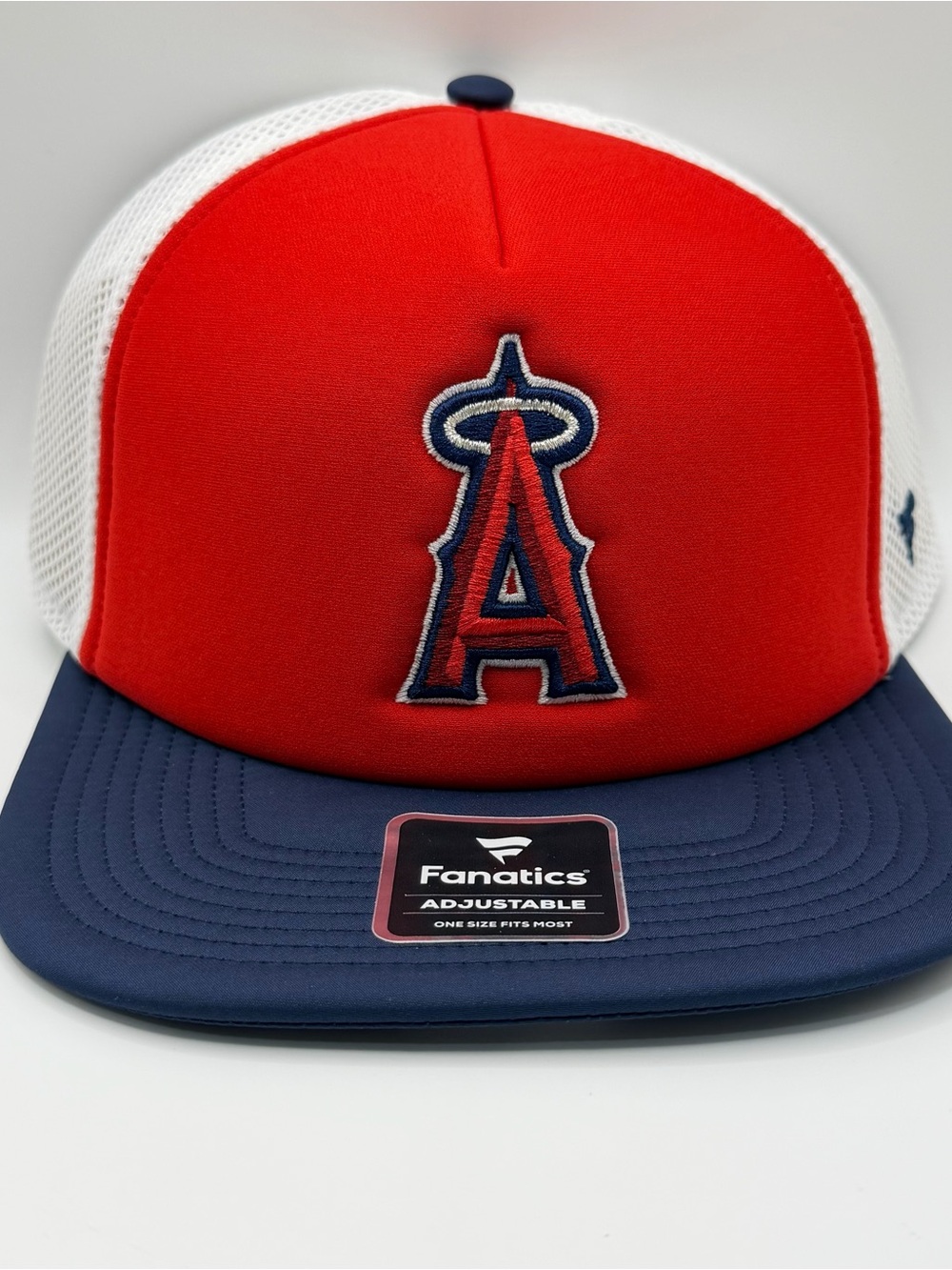Los Angeles Angels Fanatics Fundamental Foam Front Snapback Hat Red White